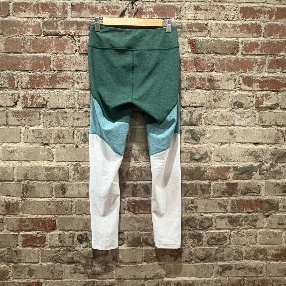 Outdoor Voices TechSweat Colorblock 7/8 Leggings Green Teal White Size M - Picture 5 of 5